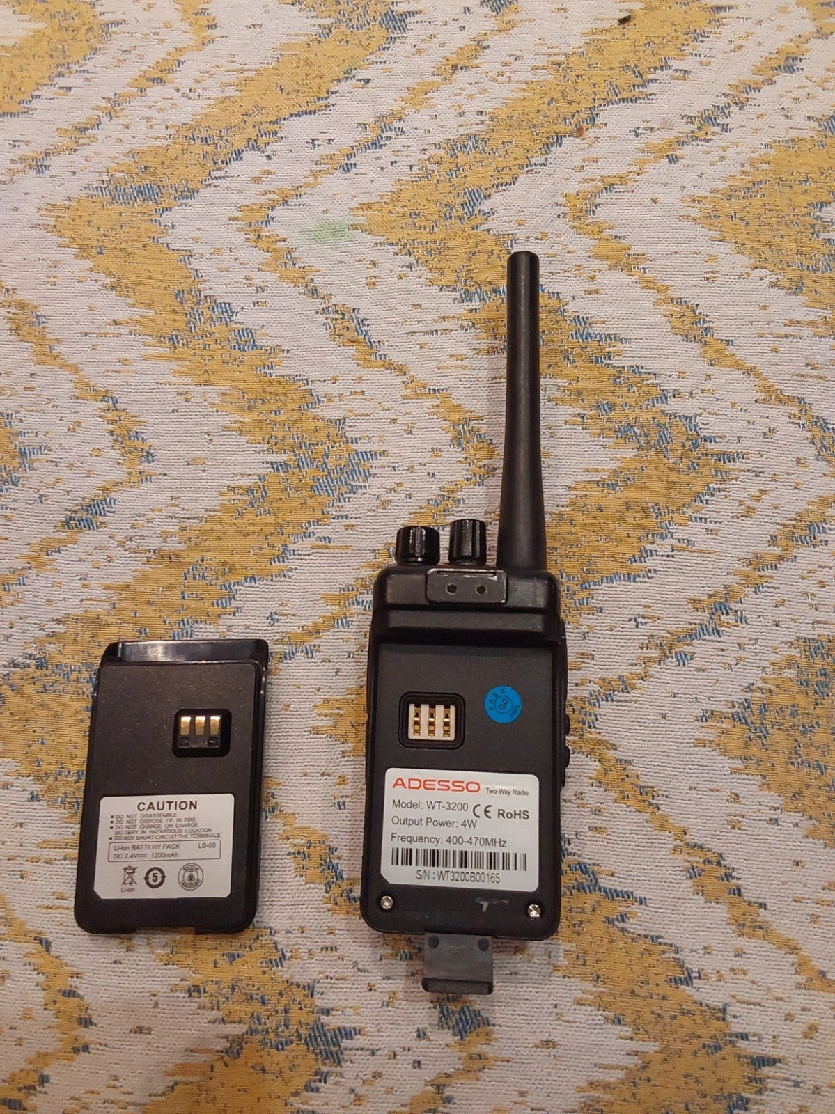 Adesso TP-3200 Analogue Walkie Talkie Working (No Charger)
