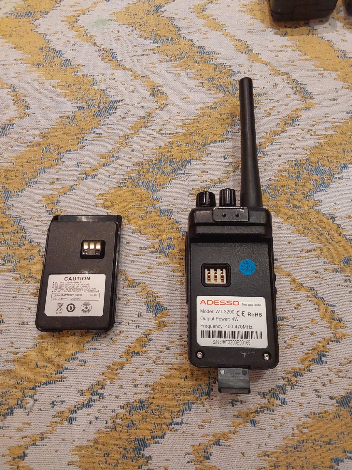 Adesso TP-3200 Analogue Walkie Talkie Working (No Charger)