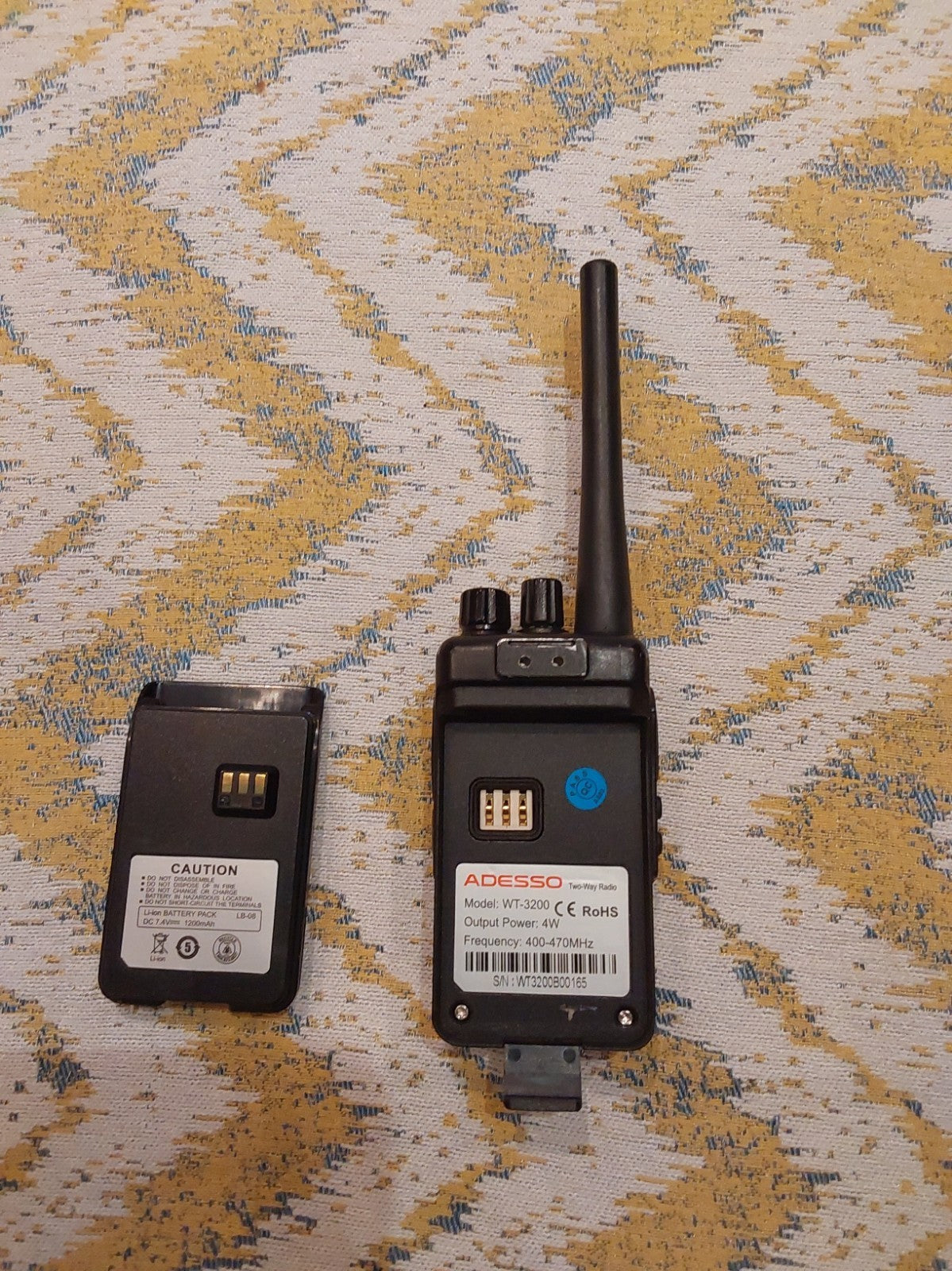 Adesso TP-3200 Analogue Walkie Talkie Working (No Charger)