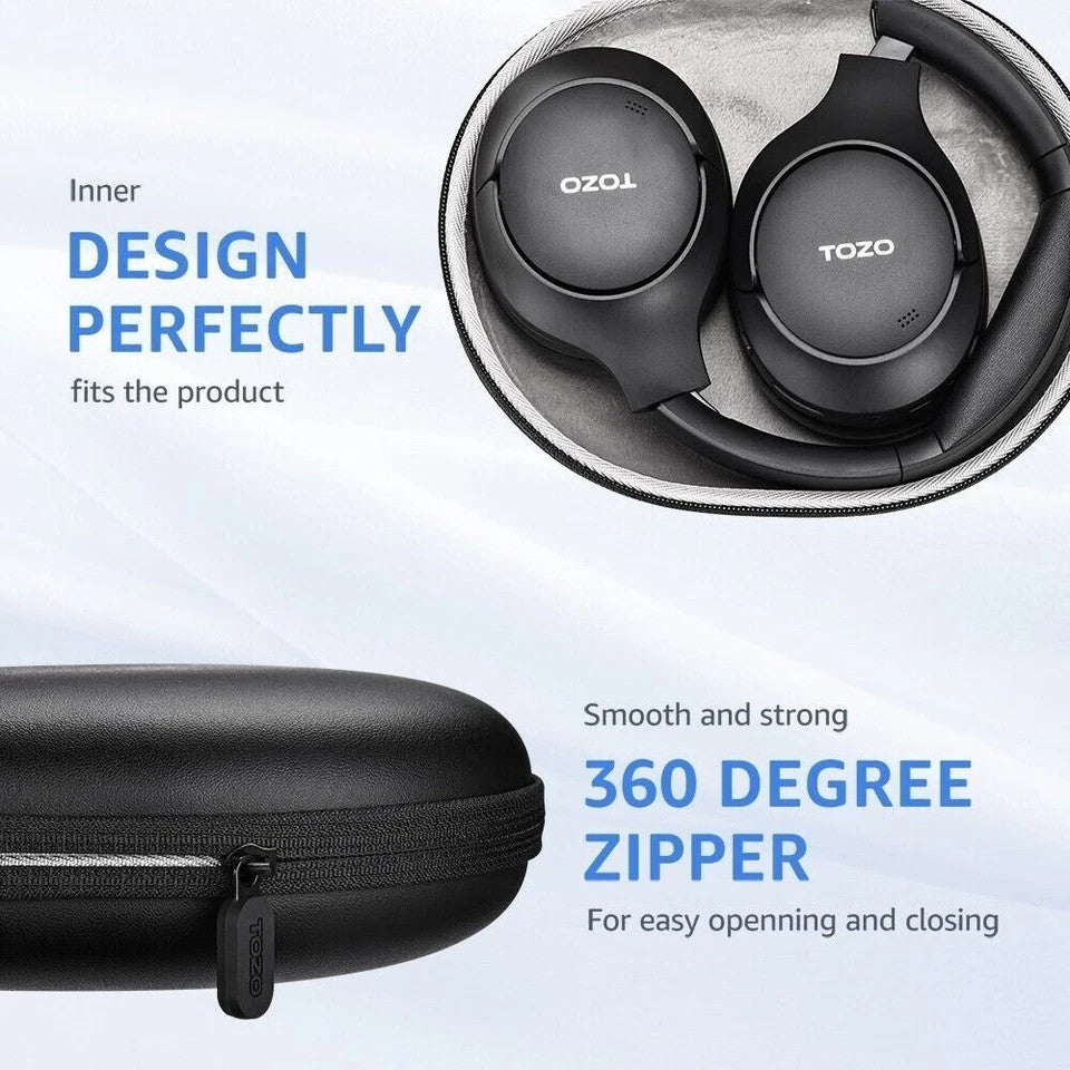TOZO HT2 HA1 Headphone Case Cover Anti-Scratch Waterproof Leather Storage Bag