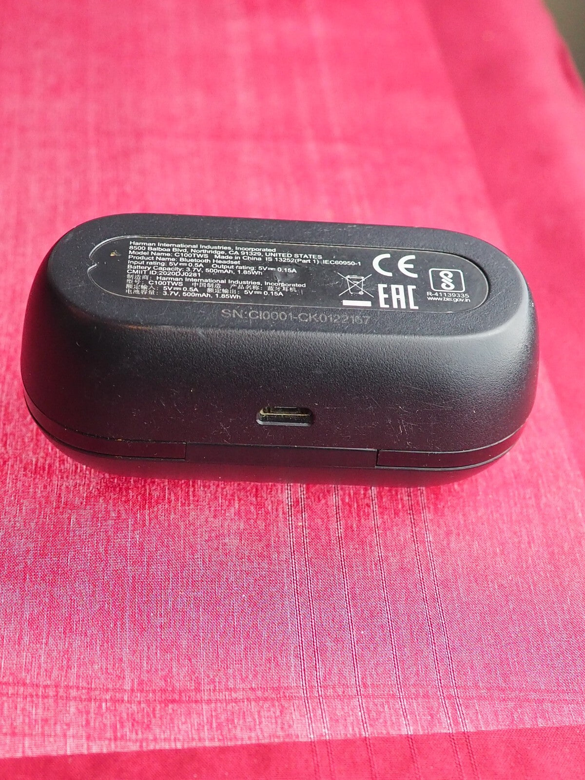 JBL C100 Case Only & Working