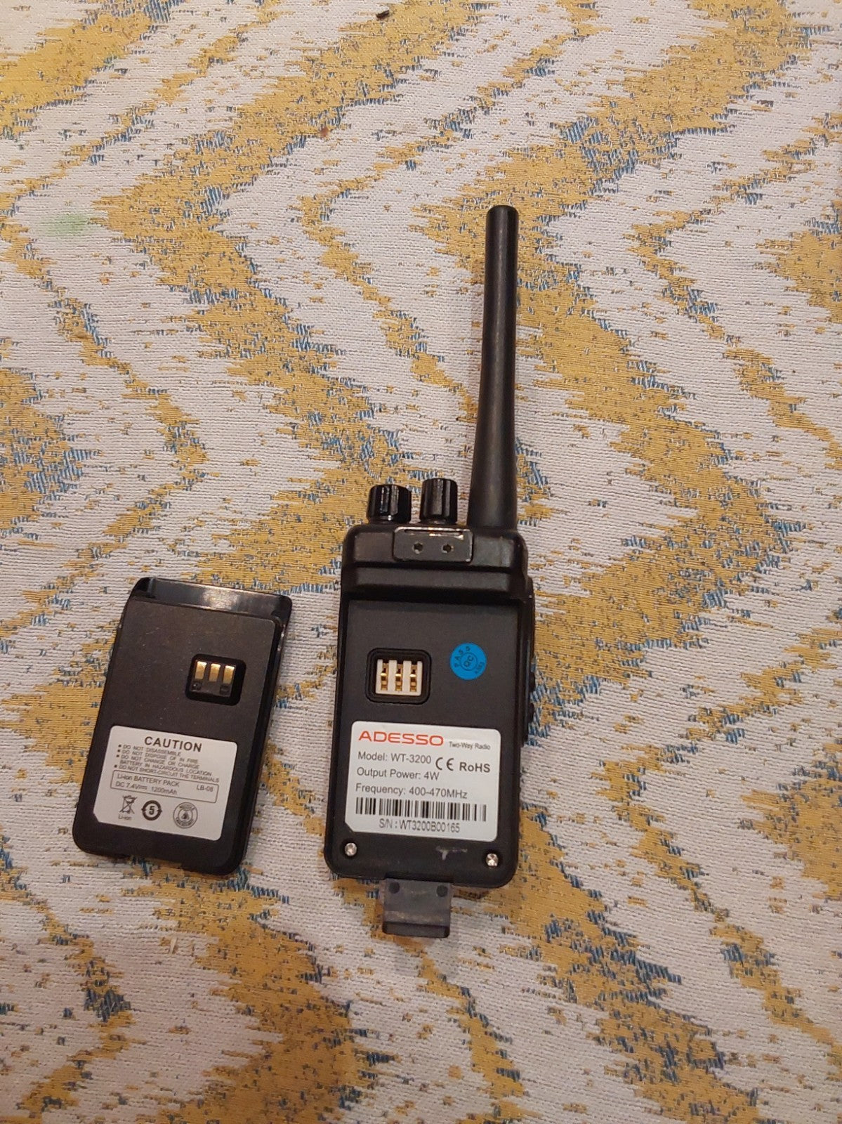 Adesso TP-3200 Analogue Walkie Talkie Working (No Charger)