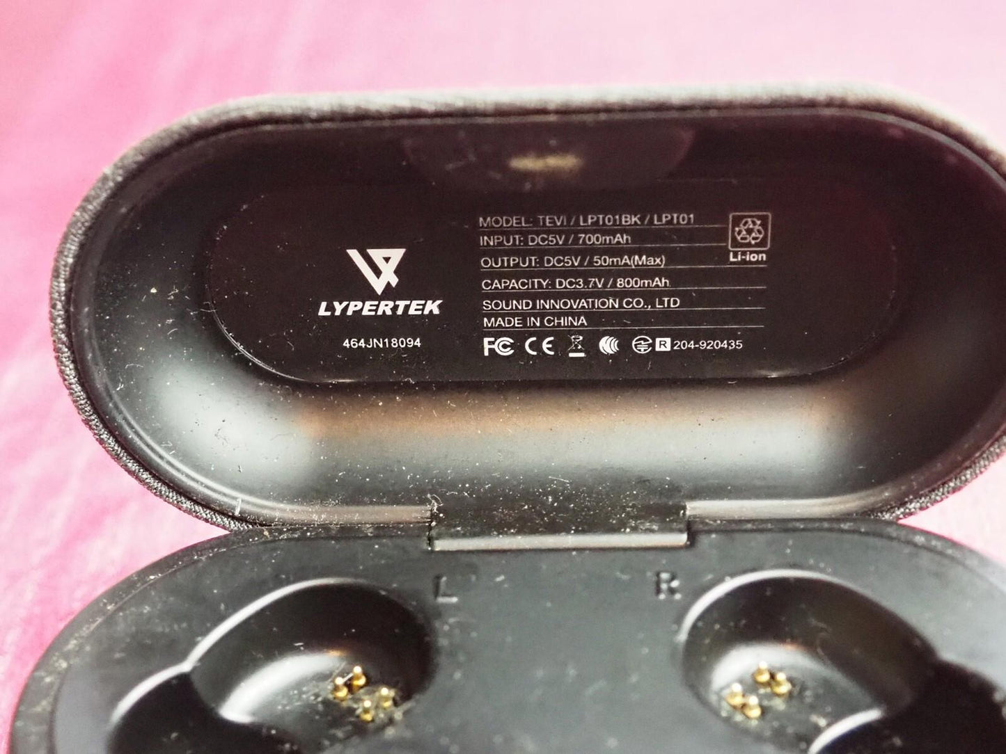 Lypertek Tevi Earbuds Case Only & Working