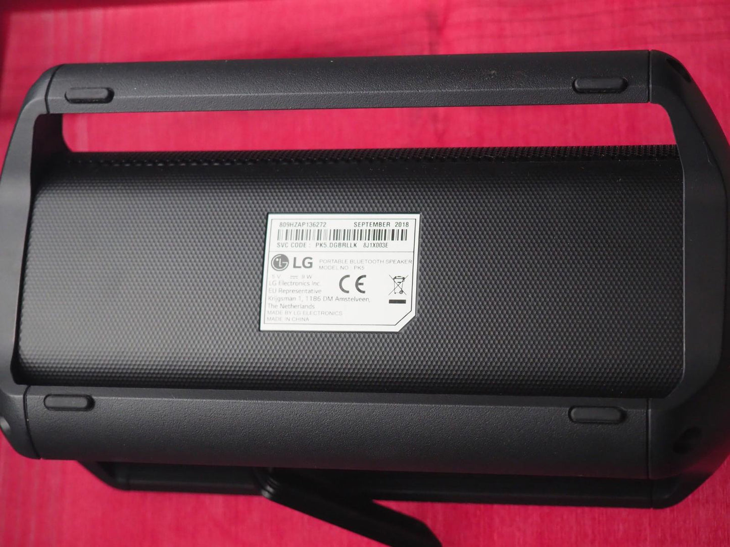 LG PK5 Xboom Portable Bluetooth Speaker & Working