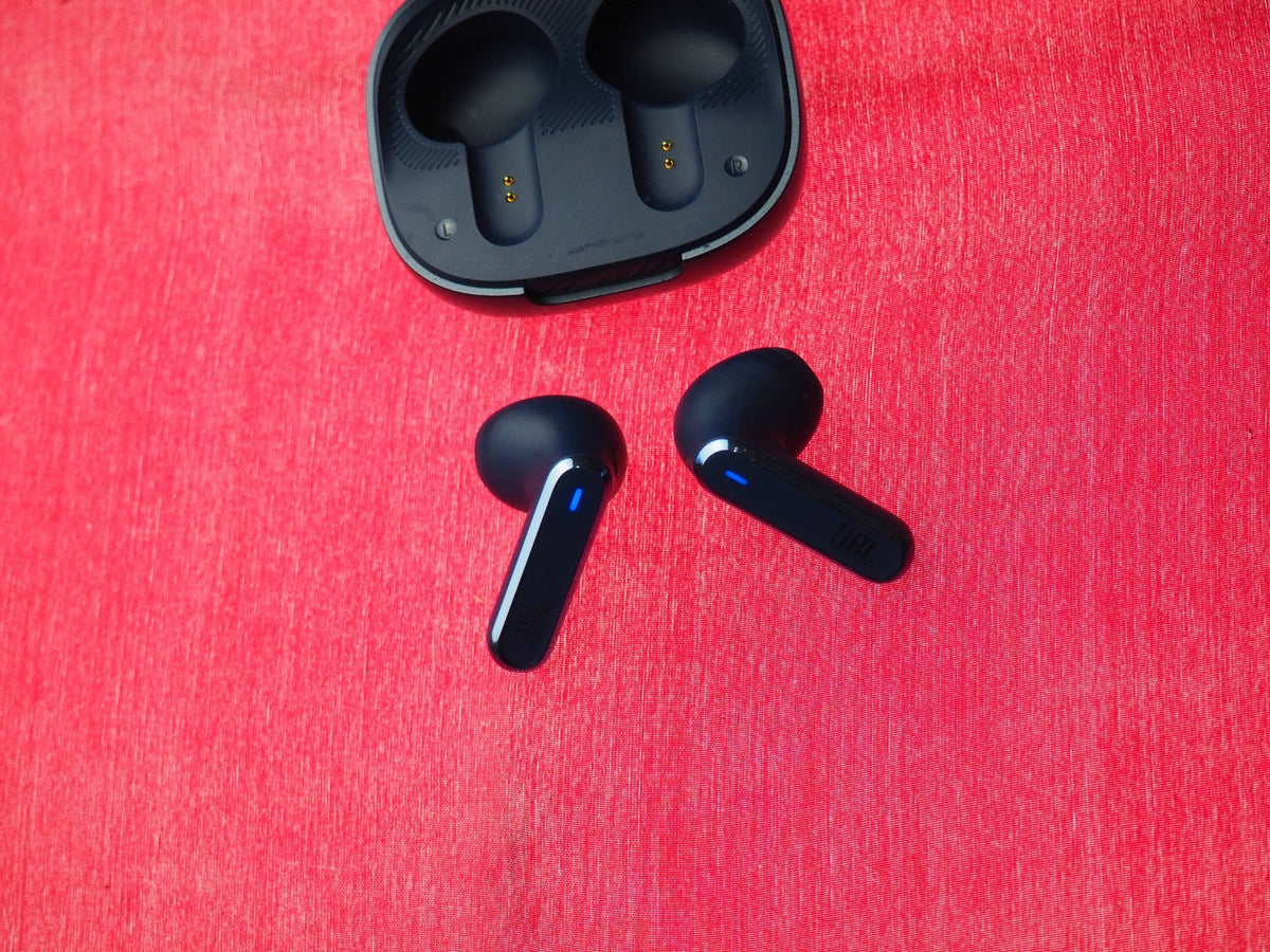 JBL Live Flex Blue Bluetooth Earbuds