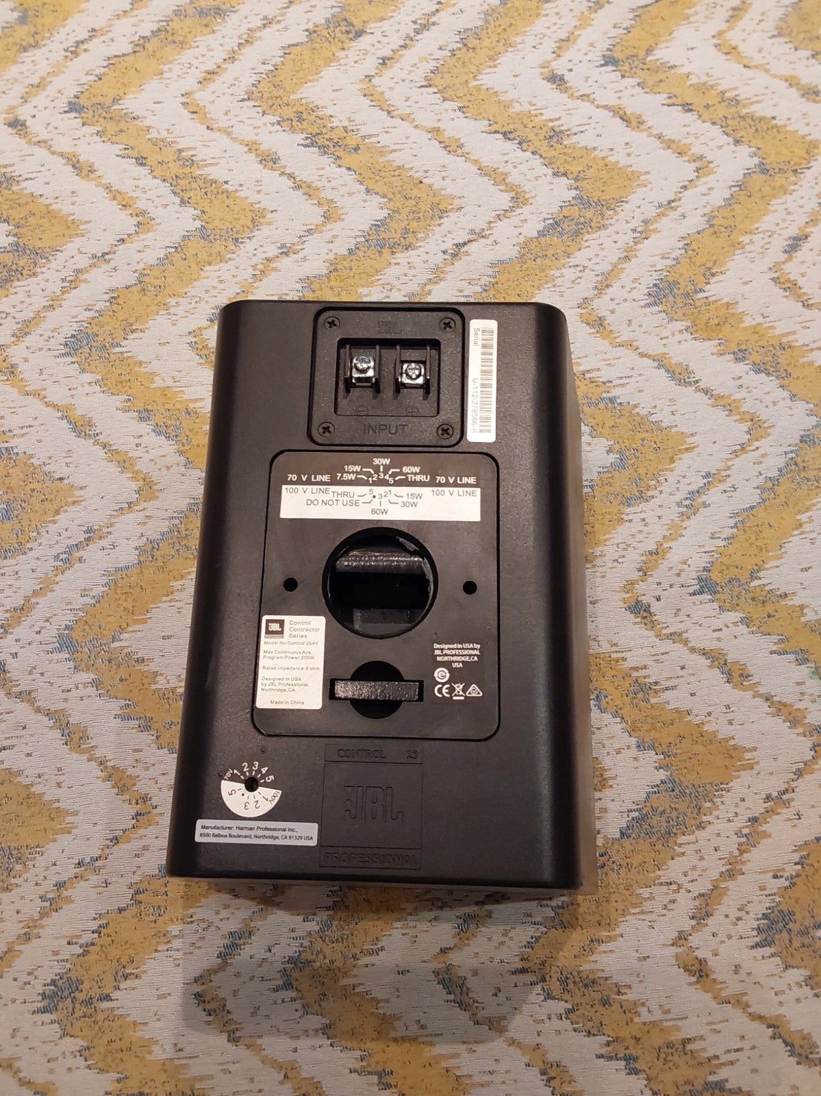 JBL Control 25AV  compact, 2-way shielded monitor speaker
