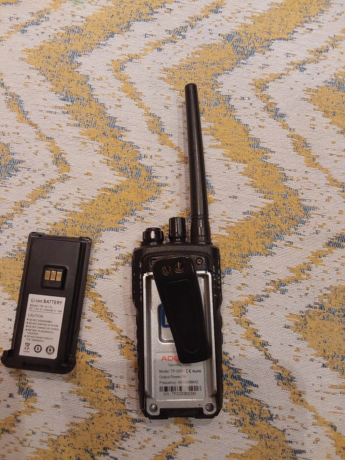 Adesso TP-3200 Analogue Walkie Talkie Working (No Charger)