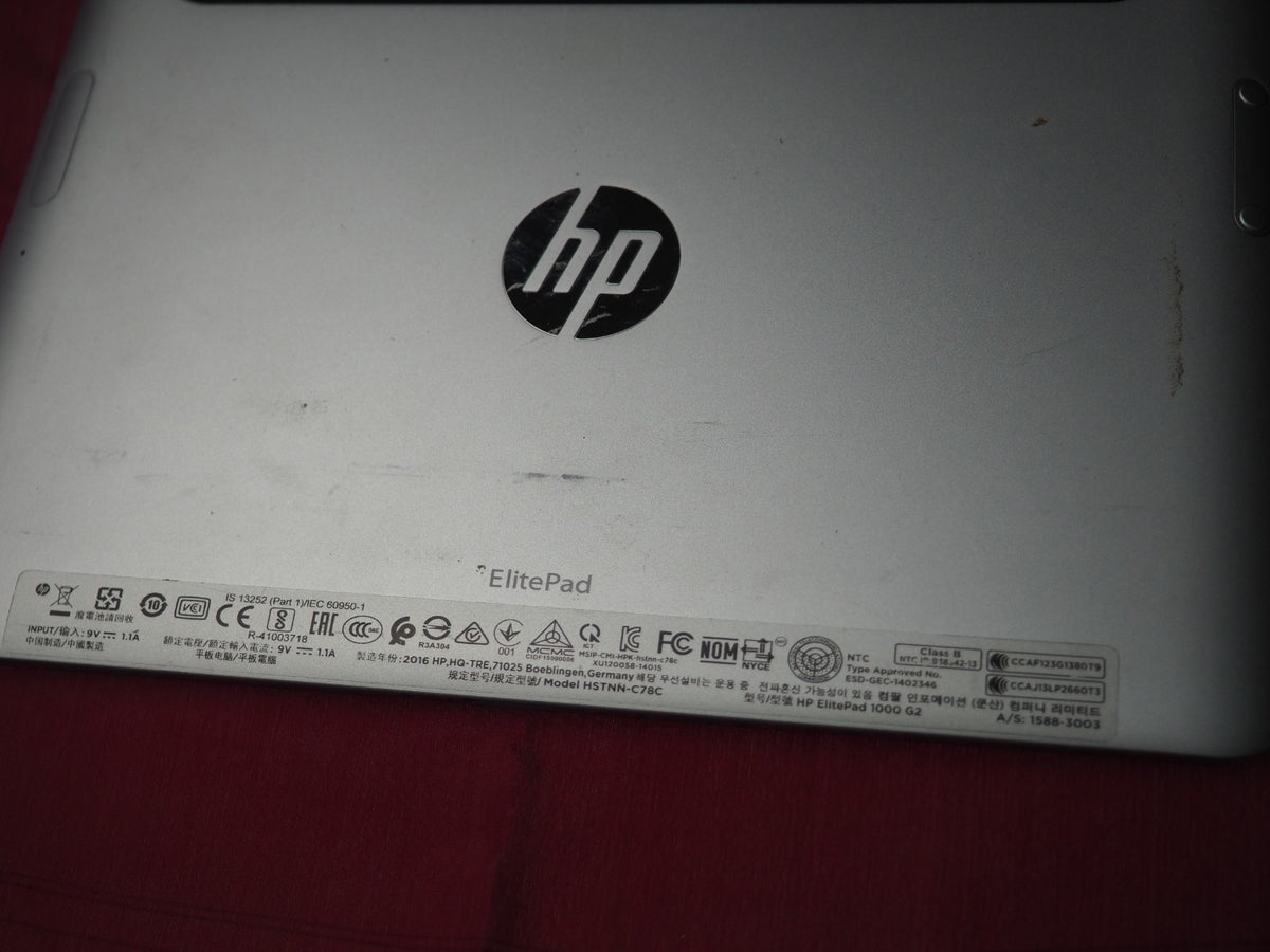 HP Elite Pad 1000 G2 Tablet | HSTNN-C78C | 10.1" | Untested
