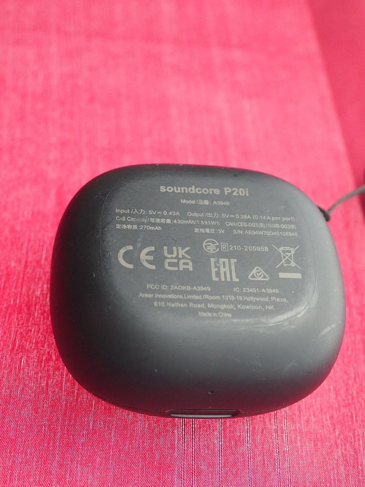 Soundcore P20i Case Only & Working