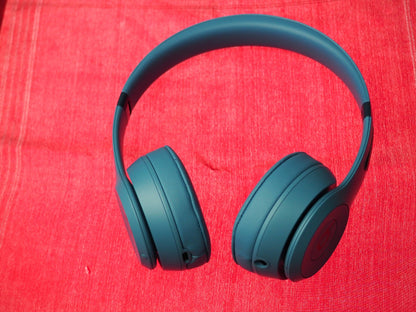 Beats Solo 4 Blue Bluetooth Headphones & Working
