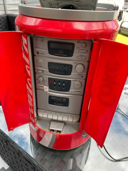 Coca Cola Akura HiFi Stereo CD Radio Cassette Coke Can Player - READ DESCRIPTION