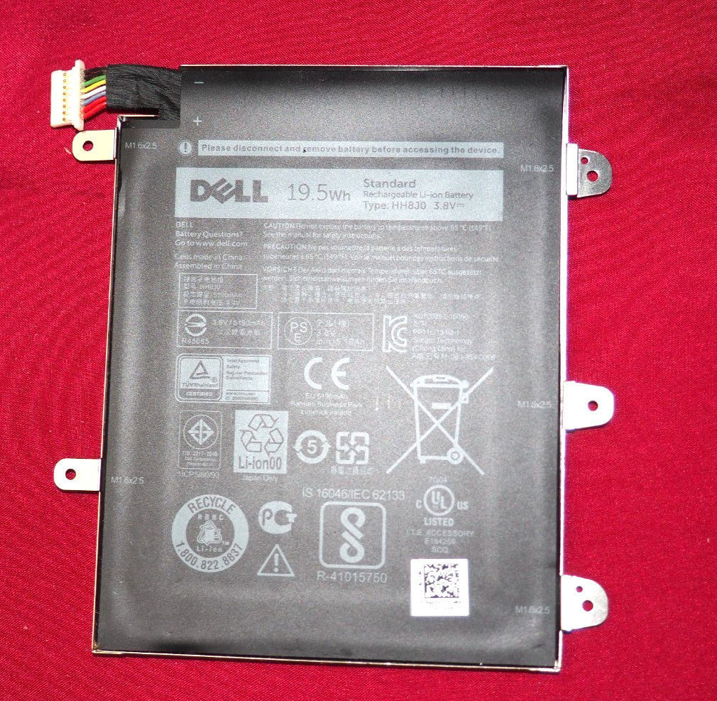 DELL 3.8V 19.5Wh Built-in battery for Dell HH8J0 Tablet Laptop Series