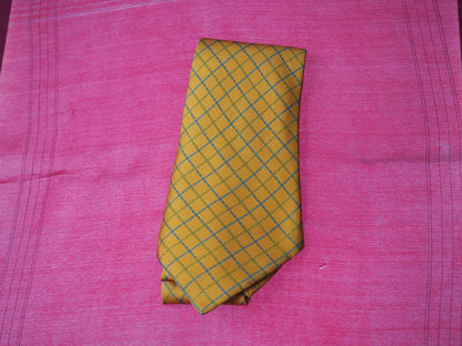 Hermes Orange Silk Tie 7727OA